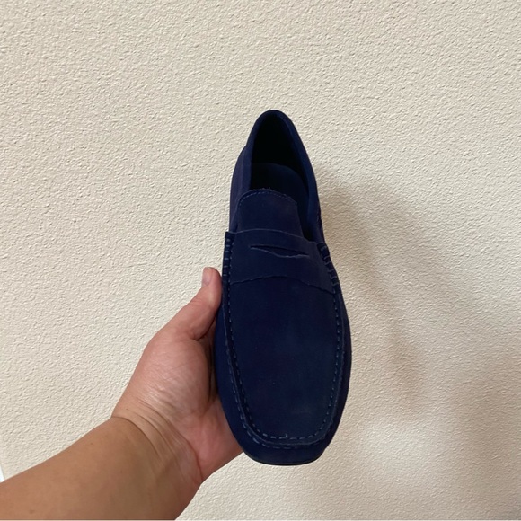 NWB Toecap Navy Suede Driving Loafer for Men - Picture 11 of 11